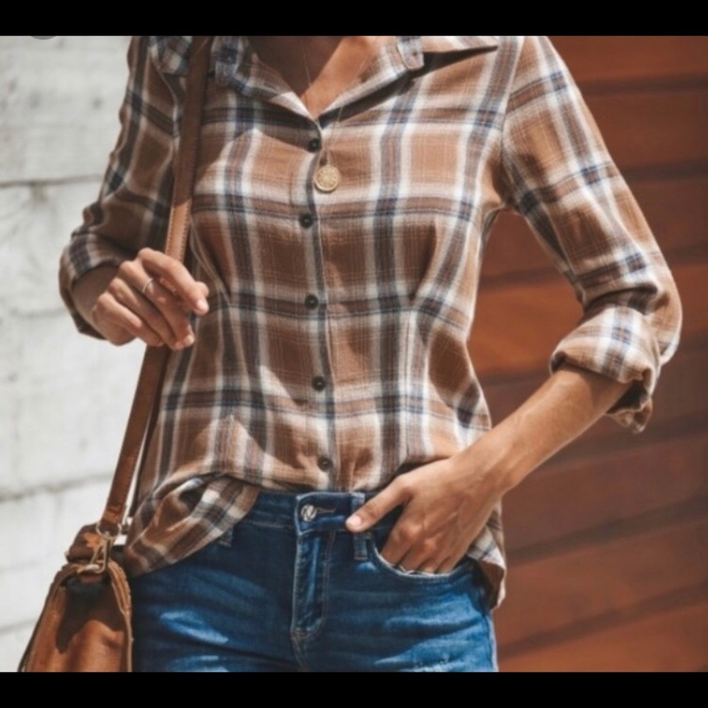 Vici Butterscotch button down